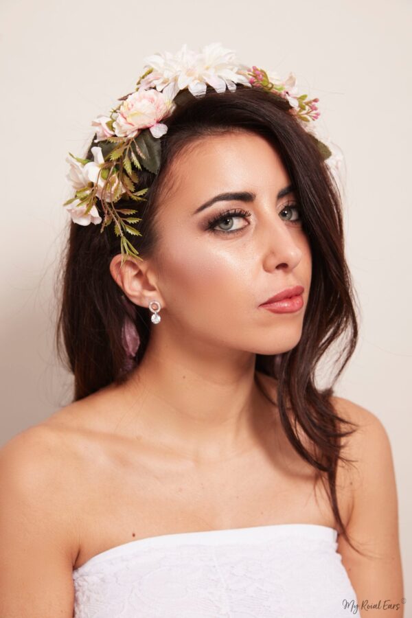 Queen Faith- a floral arrangement crown - My Roial Ears LTD