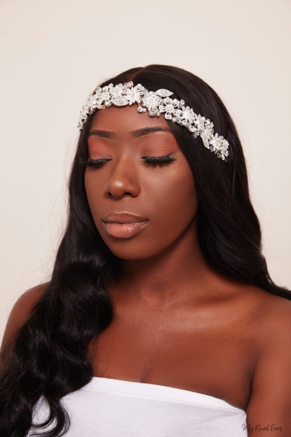 Queen Tayo- an incredible handmade floral metal headband - My Roial Ears LTD