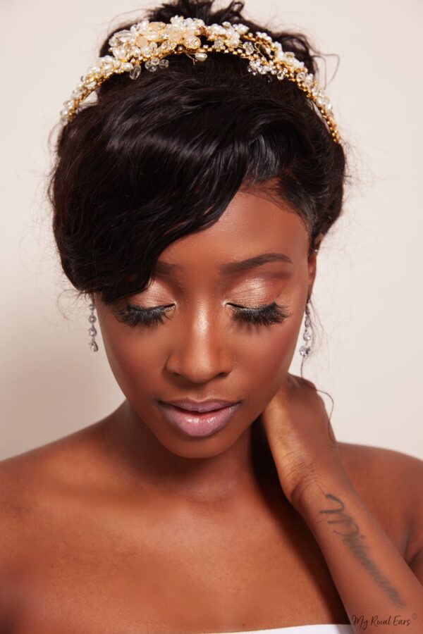 Queen Flo- a golden embellished tiara - My Roial Ears LTD