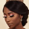 Queen Catherine- gold and green baroque crown and earring set. - My Roial Ears LTD