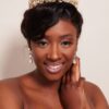 Queen Sheila- exquisite golden glass stone crown - My Roial Ears LTD
