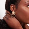 Apollo- lion shape statement stud - My Roial Ears LTD