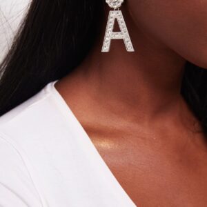 Begonia Coccinea A-crystal A shaped diamond earrings - My Roial Ears LTD