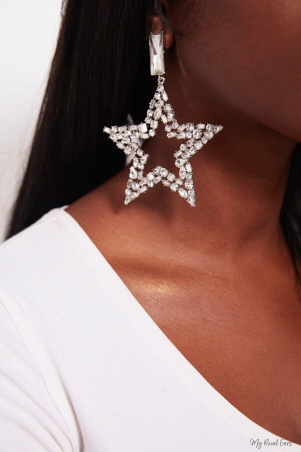 Jacaranda- statement star earrings - My Roial Ears LTD