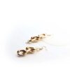 Atlas- gold plated impressive chain drop earrings - My Roial Ears LTD