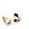 Hermes- gold plated oval statement stud earrings - My Roial Ears LTD