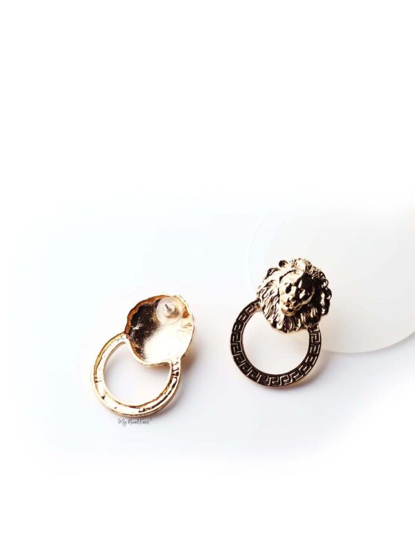 Apollo- lion shape statement stud - My Roial Ears LTD