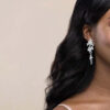 Q.MARY-delicate gold pearls inspired bridal earrings - My Roial Ears LTD