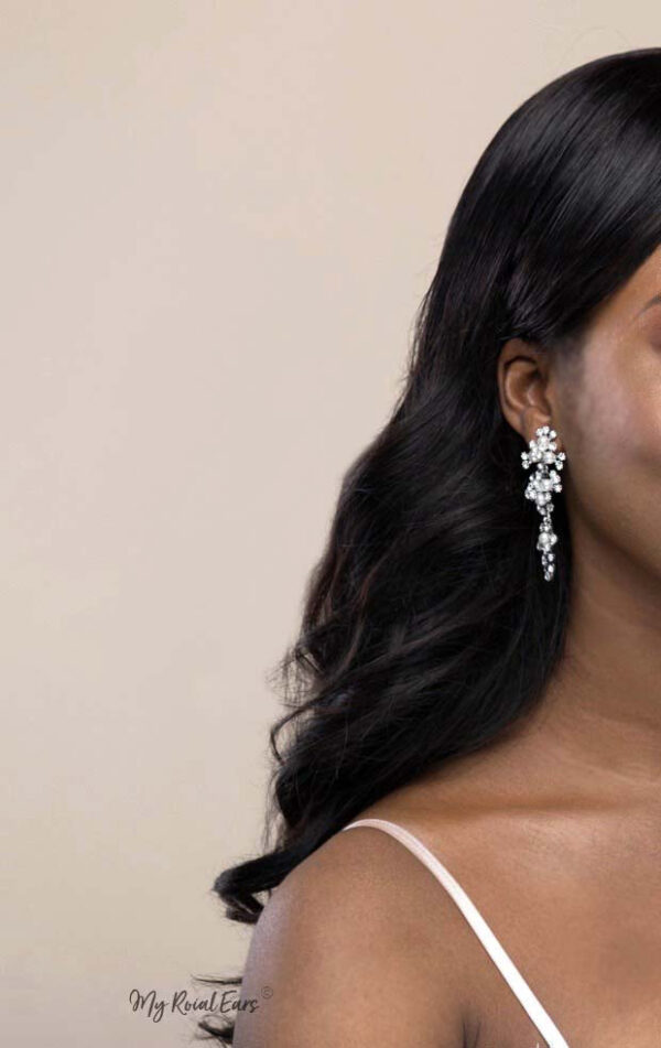 Q.MARY-delicate gold pearls inspired bridal earrings - My Roial Ears LTD