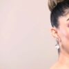 Q.ZARA-pearl antique gold rhinestone bridal drop earrings - My Roial Ears LTD