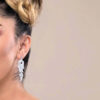 Q.Allison Green-exquisite and plated gold lavish bridal earrings - My Roial Ears LTD