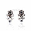 Q.SAVANNAH Stud-gold plated glass crystal bridal stud earrings - My Roial Ears LTD