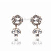 Q.URSULA- handmade elegance drop statement bridal stud earrings - My Roial Ears LTD