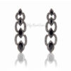 Q.Savannah-long crystal statement drop earrings - My Roial Ears LTD